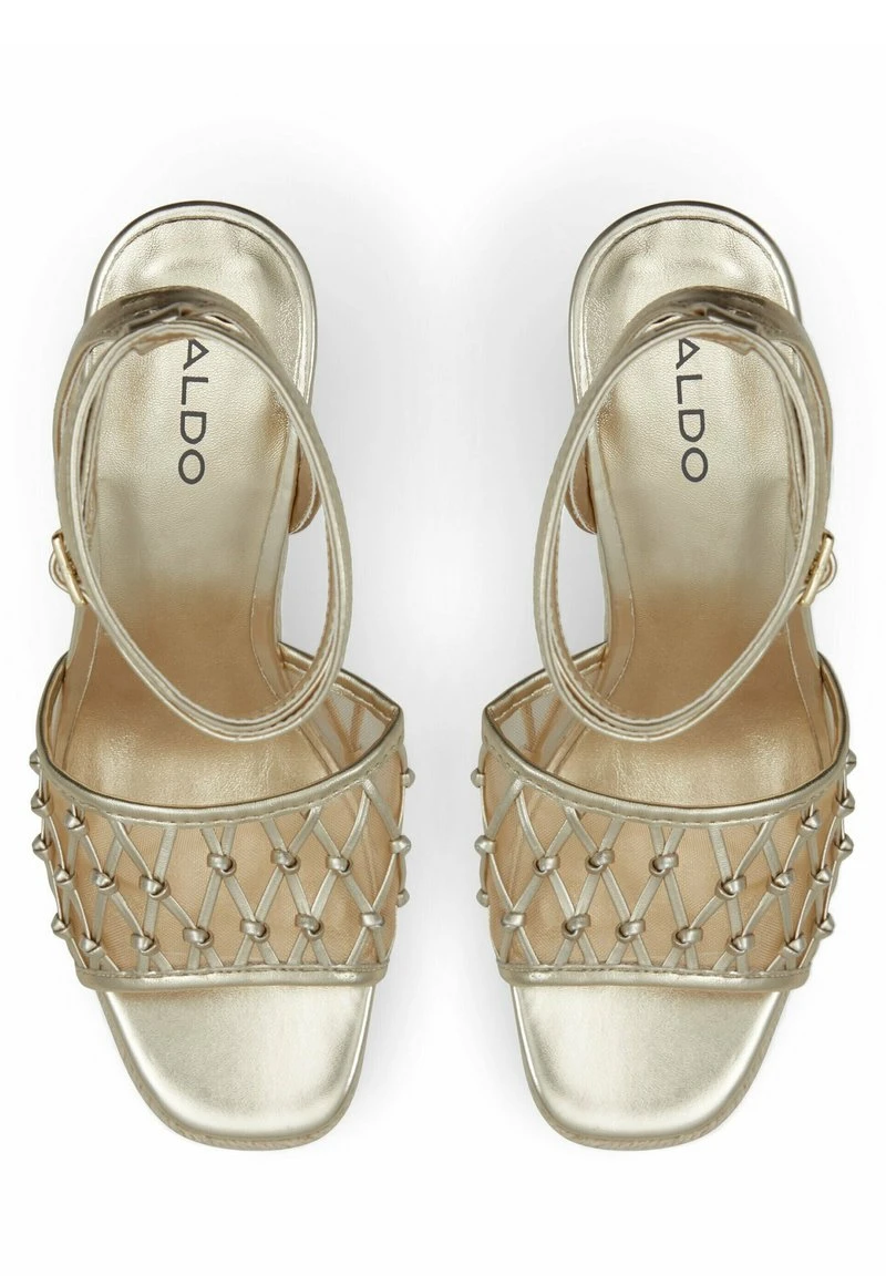 Aldo STRAPPY DELLEN - Keilsandalette - Champagne 3 Aldo STRAPPY DELLEN - Keilsandalette - Champagne – Bild 3