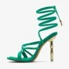 Aldo STRAPPY BAMBA - High Heel Sandalette - Dark Green