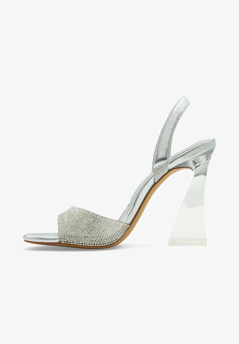 Aldo SLING BACK GIENNA - High Heel Sandalette - Silver 1 Aldo SLING BACK GIENNA - High Heel Sandalette - Silver