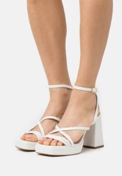 Aldo Plateausandalette - White/bone