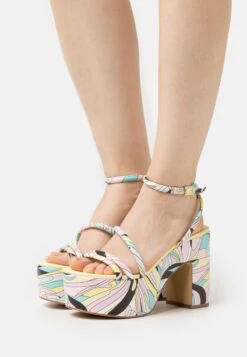 Aldo High Heel Sandalette - Pastel Multi-coloured