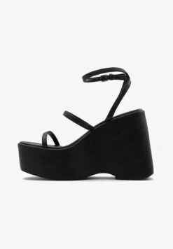ALDO STRAPPY KASIE - High Heel Sandalette - Black