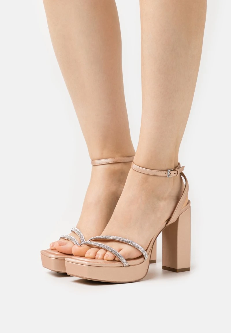 Aldo TINTIN PILLOW WALK - High Heel Sandalette - Bone 1 Aldo TINTIN PILLOW WALK - High Heel Sandalette - Bone